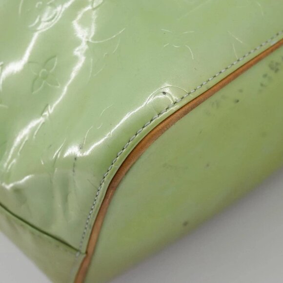 LOUIS VUITTON Monogram Vernis Houston Hand Bag Baby Blue M91005 LV Auth 98882 - Picture 4 of 16